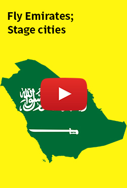 Fly Emirates; Stage cities